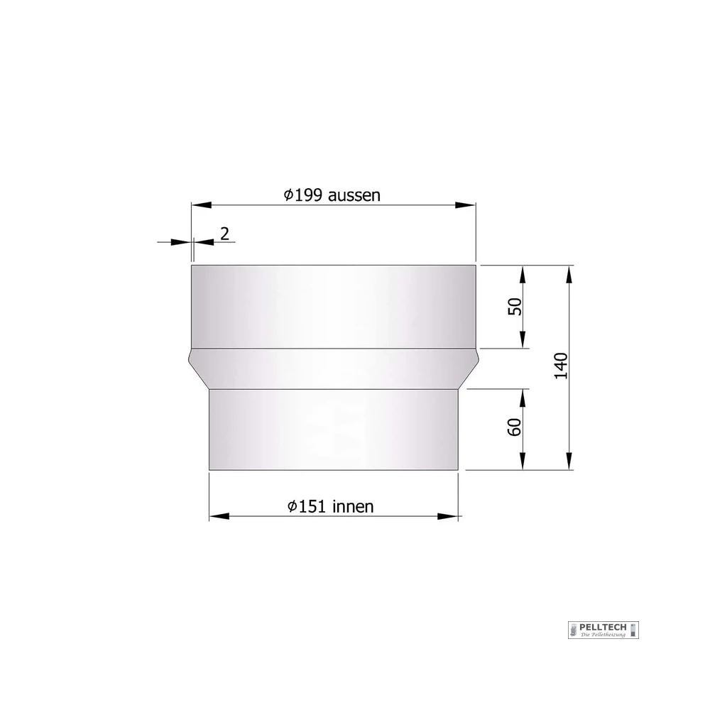 Erweiterungen für Stahlabgasrohr Vigas - Heizung99.de