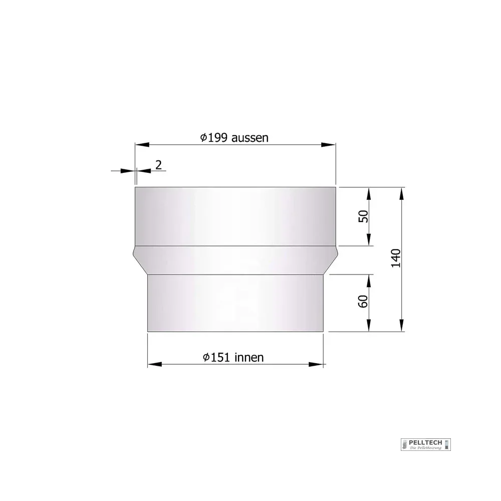 Erweiterungen für Stahlabgasrohr Vigas - Heizung99.de