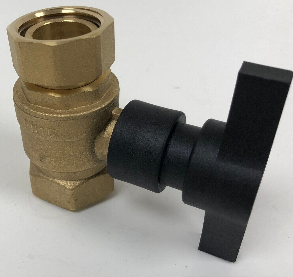 Pumpenkugelhahn mit Verschraubung 1" Zoll - Heizung99.de