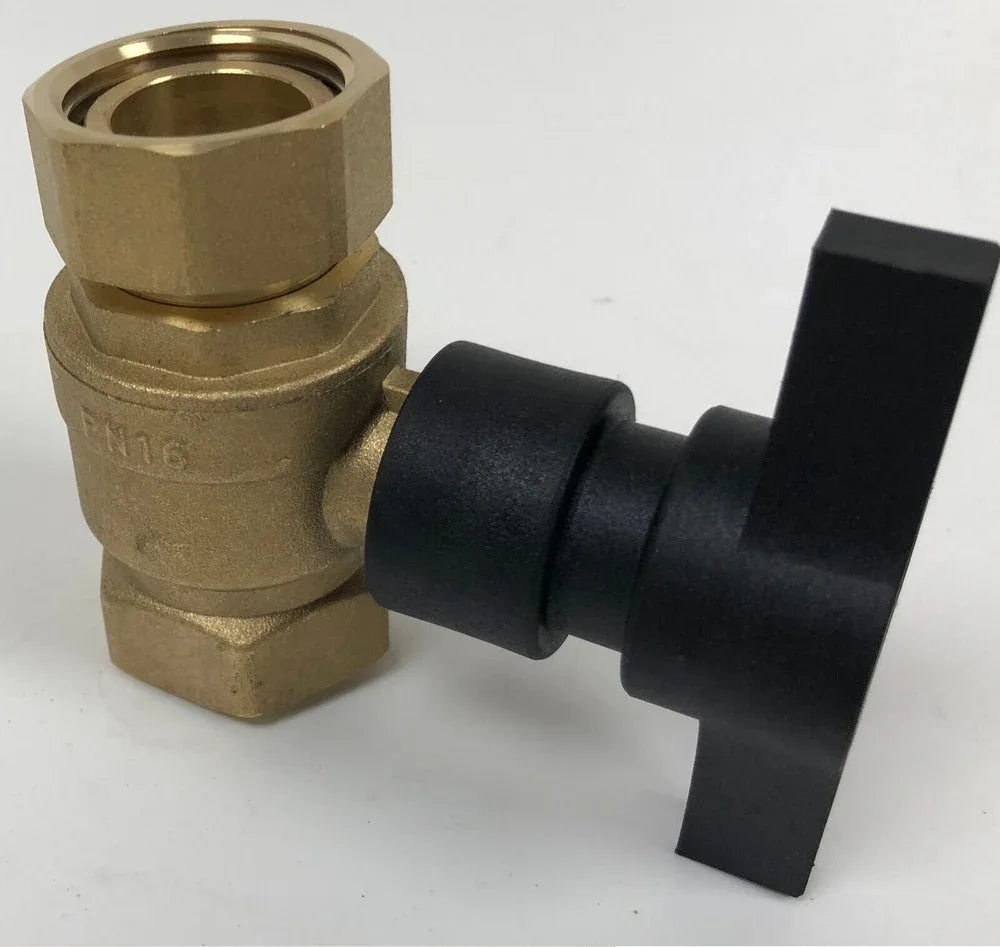 Pumpenkugelhahn mit Verschraubung 1" Zoll - Heizung99.de