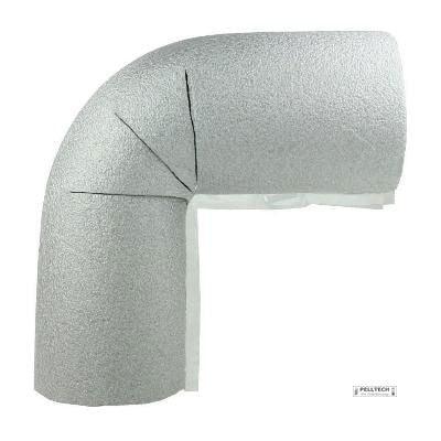 Rohrisolierung 90° Bogen, 13mm Isolierung, 15-42mm Innendurchmesser, selbstklebend - Heizung99.de