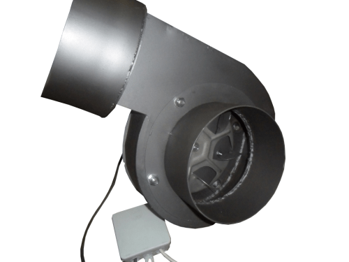 Saug-Abzugsgebläse 130mm 90°, Abgaszuggebläse, Schornsteingebläse - Heizung99.de