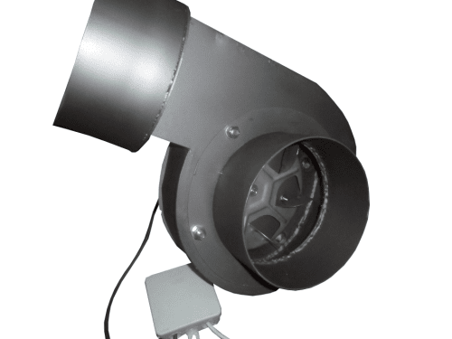 Saug-Abzugsgebläse 160mm 90°, Abgaszuggebläse, Schornsteingebläse - Heizung99.de