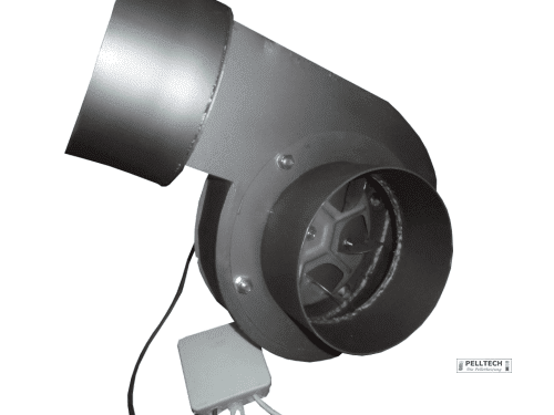 Saug-Abzugsgebläse 180mm 90°, Abgaszuggebläse, Schornsteingebläse - Heizung99.de