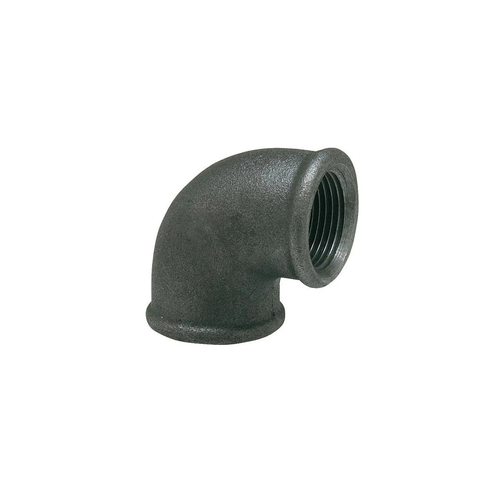 Tempergussfitting, Winkel 90° (IGxIG) Schwarz - Heizung99.de