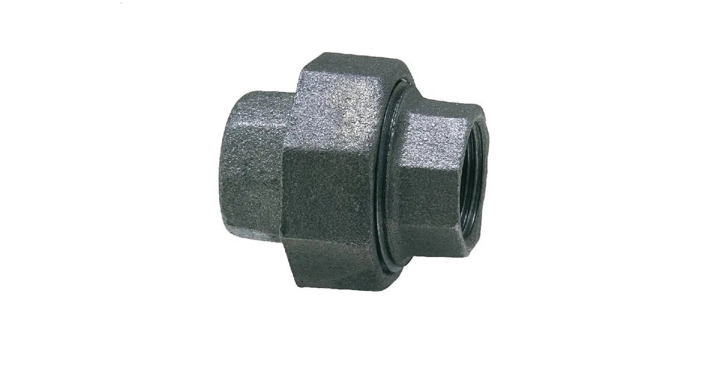 Tempergussfitting, Verschraubung (IG x IG) Schwarz - Heizung99.de