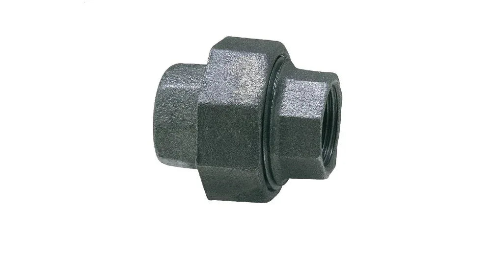 Tempergussfitting, Verschraubung (IG x IG) Schwarz - Heizung99.de