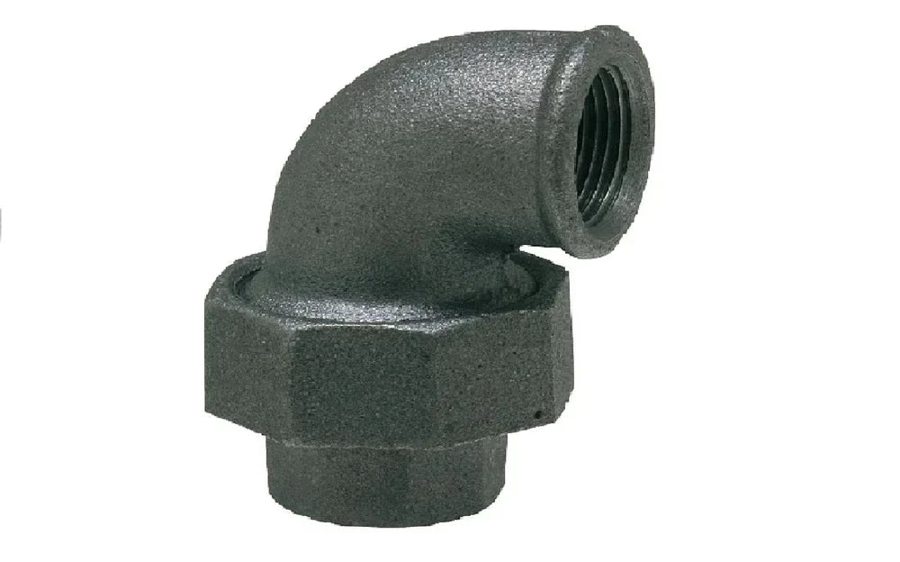 Tempergussfitting,Winkelverschraubung (IG x IG) Schwarz - Heizung99.de