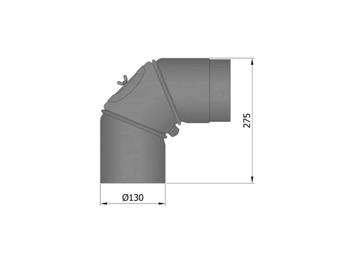 Rauchrohrbogen 130er - Heizung99.de